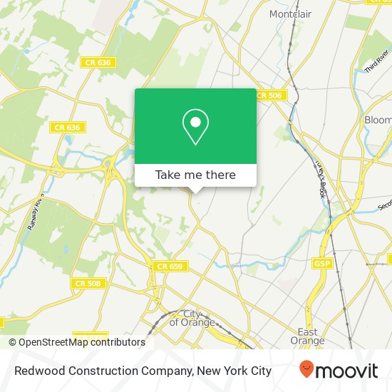 Mapa de Redwood Construction Company