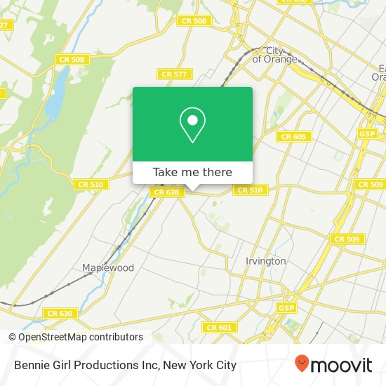 Bennie Girl Productions Inc map