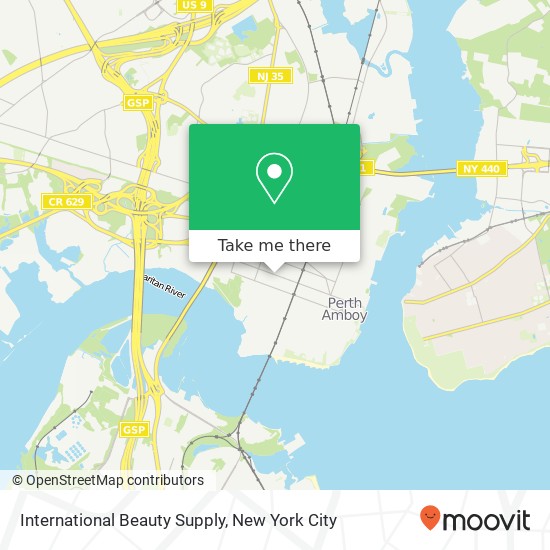 International Beauty Supply map