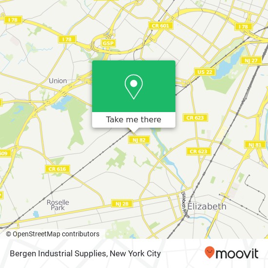 Mapa de Bergen Industrial Supplies