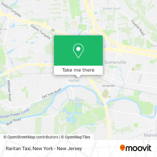 Raritan Taxi map