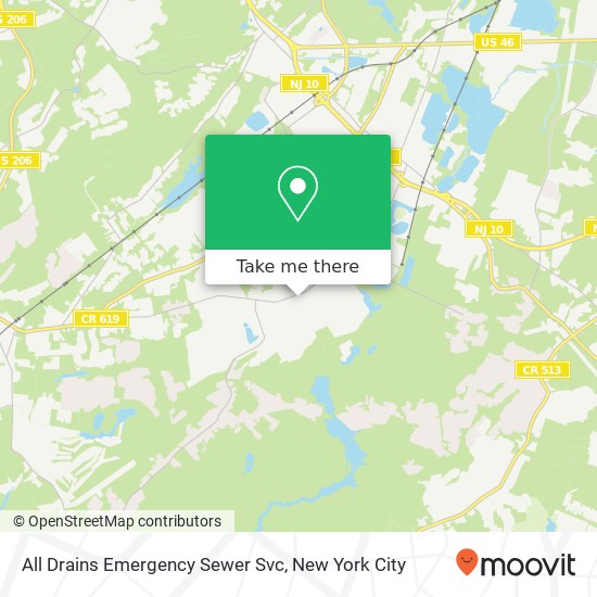All Drains Emergency Sewer Svc map