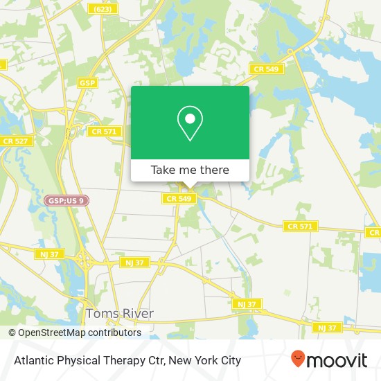 Atlantic Physical Therapy Ctr map