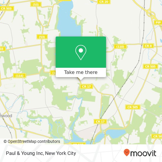 Paul & Young Inc map
