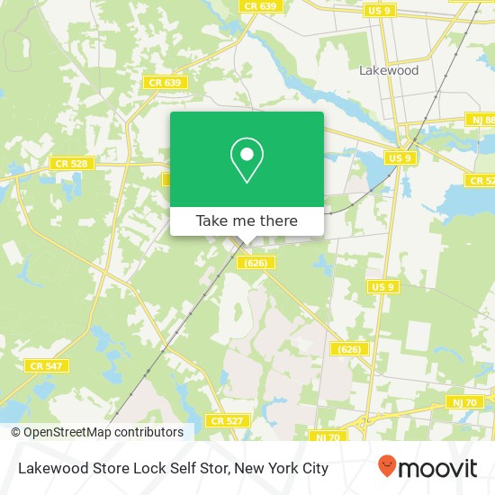 Mapa de Lakewood Store Lock Self Stor