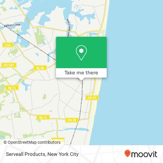 Serveall Products map