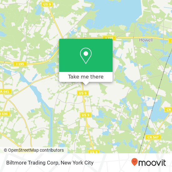 Biltmore Trading Corp map