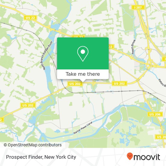 Prospect Finder map