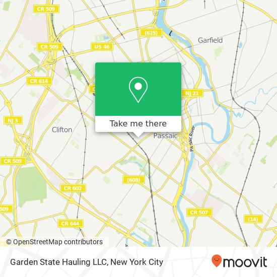 Mapa de Garden State Hauling LLC