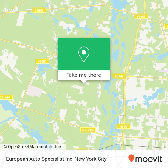 European Auto Specialist Inc map