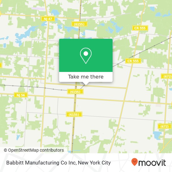 Babbitt Manufacturing Co Inc map