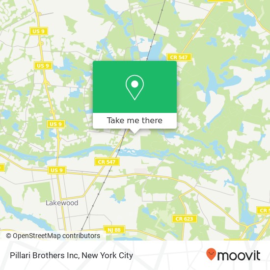 Pillari Brothers Inc map