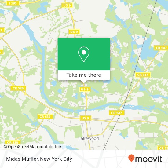 Midas Muffler map