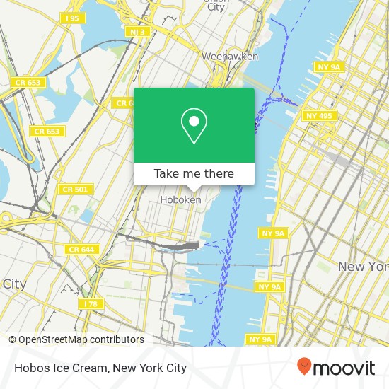 Hobos Ice Cream map