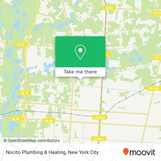 Mapa de Nocito Plumbing & Heating