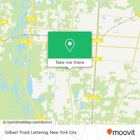 Mapa de Gilbert Truck Lettering