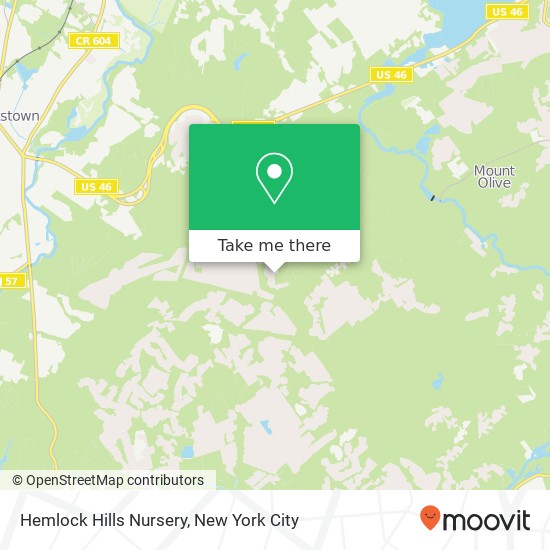 Hemlock Hills Nursery map