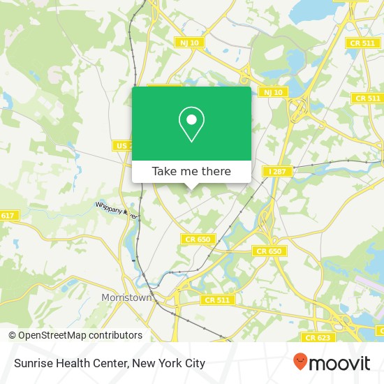 Sunrise Health Center map