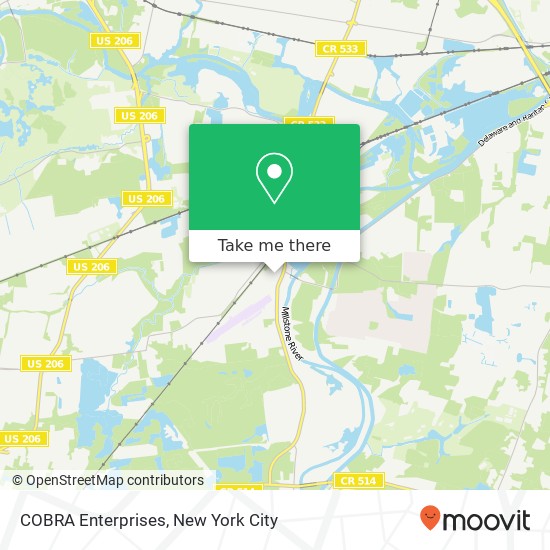 Mapa de COBRA Enterprises