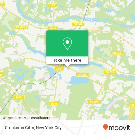 Crockams Gifts map