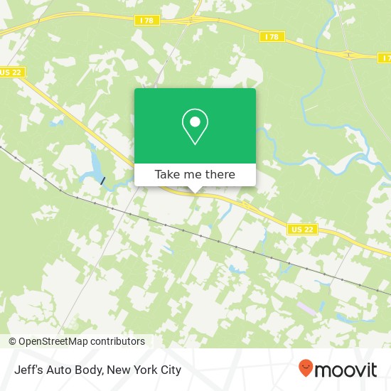 Jeff's Auto Body map