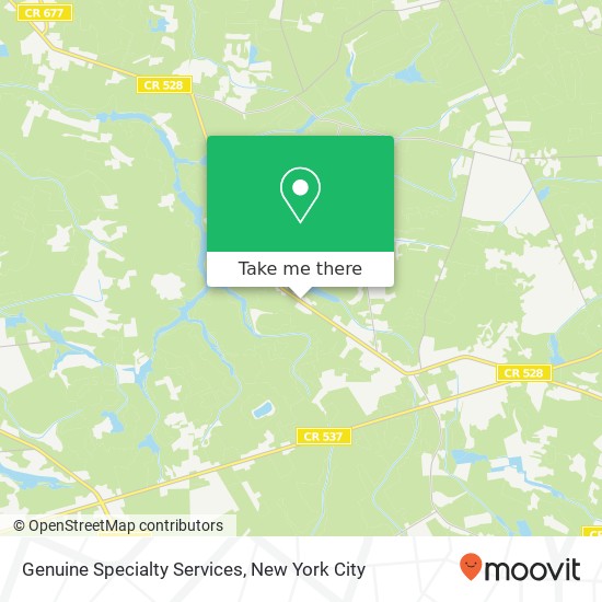 Mapa de Genuine Specialty Services