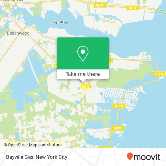 Bayville Gas map