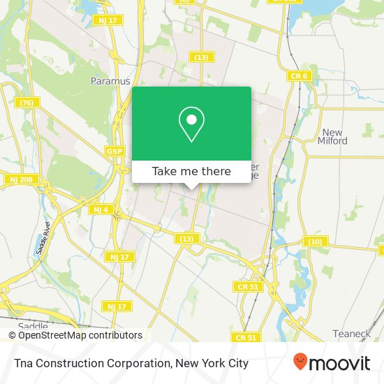 Tna Construction Corporation map