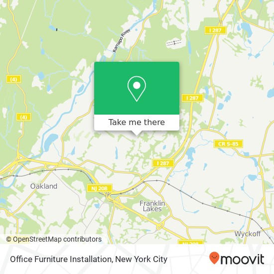 Office Furniture Installation map