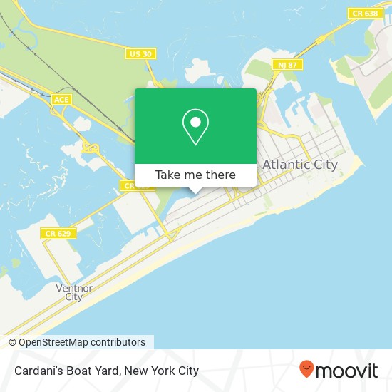 Mapa de Cardani's Boat Yard
