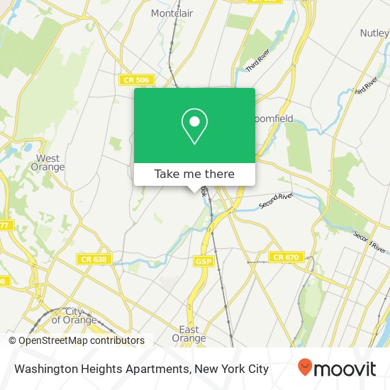 Washington Heights Apartments map