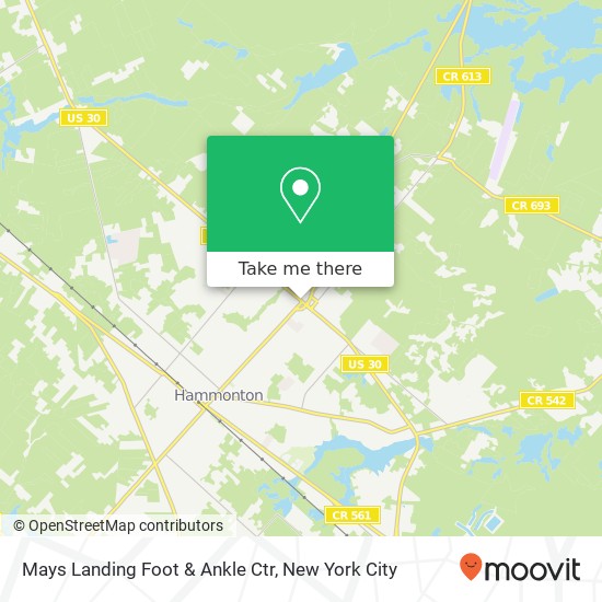 Mapa de Mays Landing Foot & Ankle Ctr