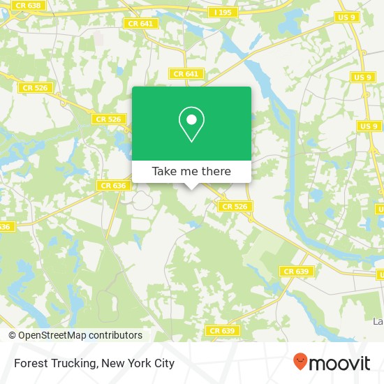 Forest Trucking map