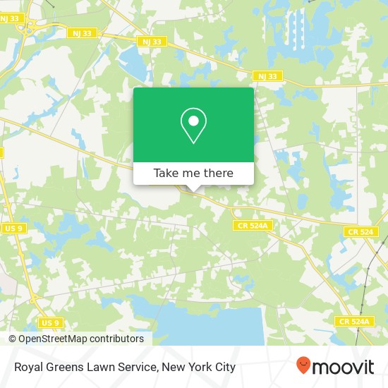 Royal Greens Lawn Service map