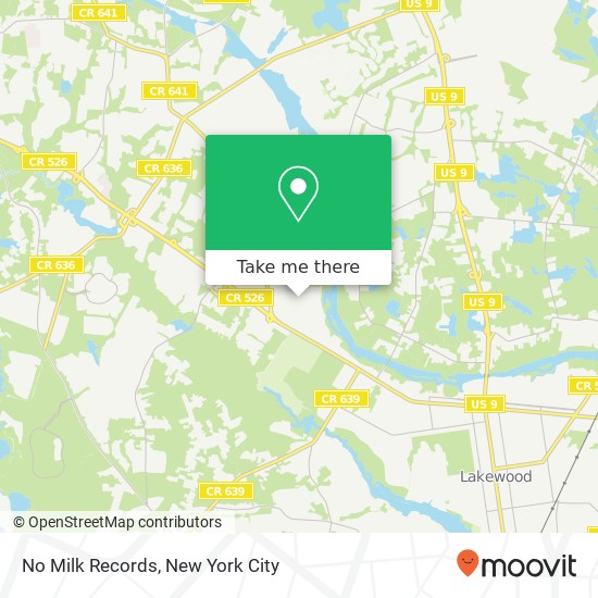 No Milk Records map