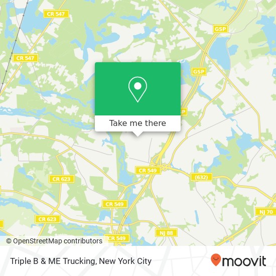 Triple B & ME Trucking map