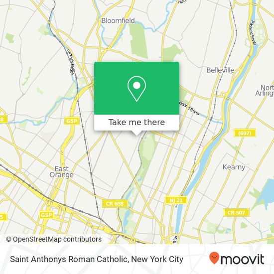 Saint Anthonys Roman Catholic map