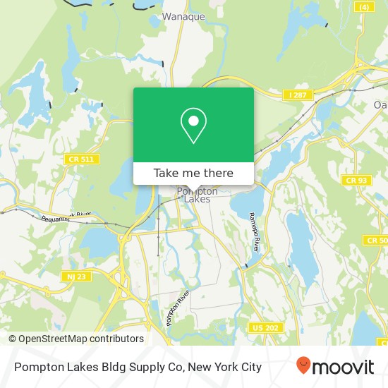 Pompton Lakes Bldg Supply Co map