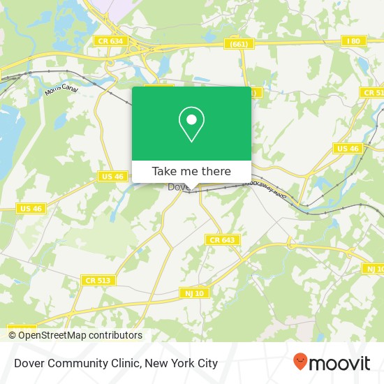 Dover Community Clinic map