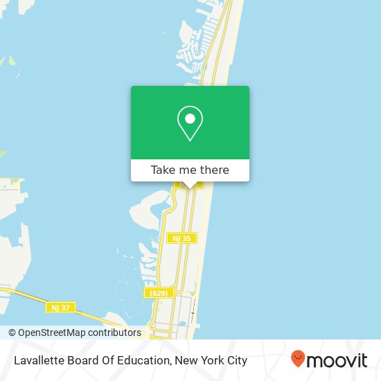 Lavallette Board Of Education map