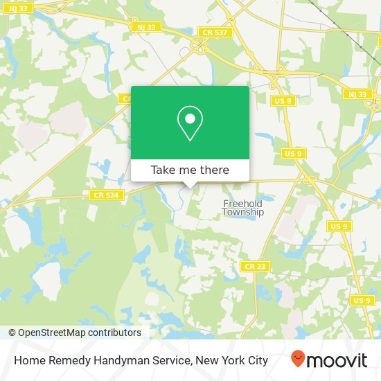 Mapa de Home Remedy Handyman Service
