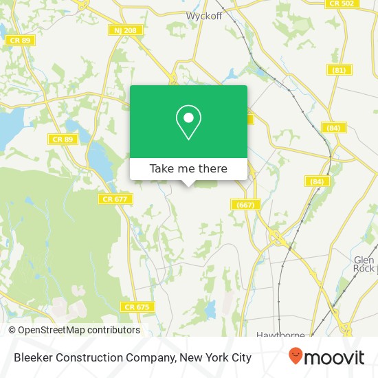 Bleeker Construction Company map