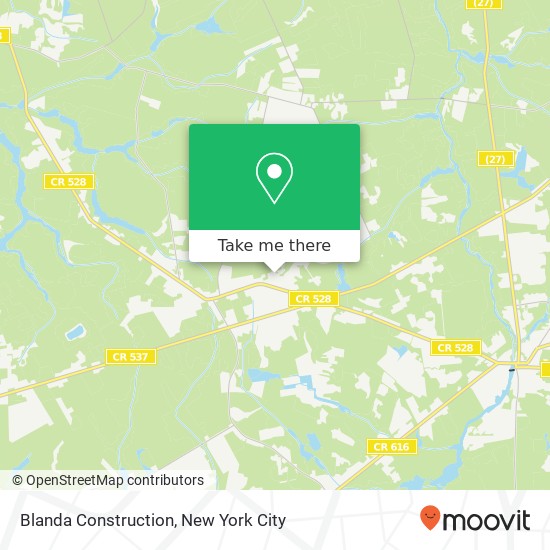 Blanda Construction map