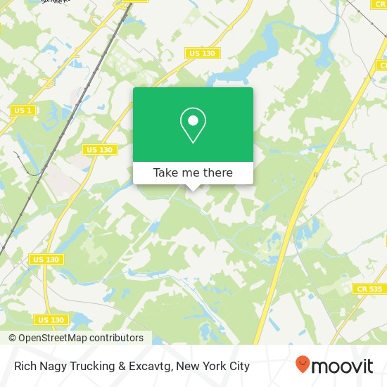 Rich Nagy Trucking & Excavtg map