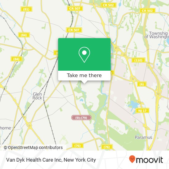 Van Dyk Health Care Inc map