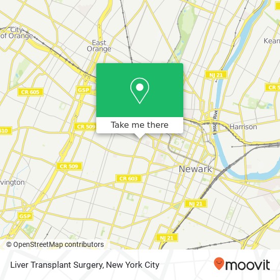 Liver Transplant Surgery map