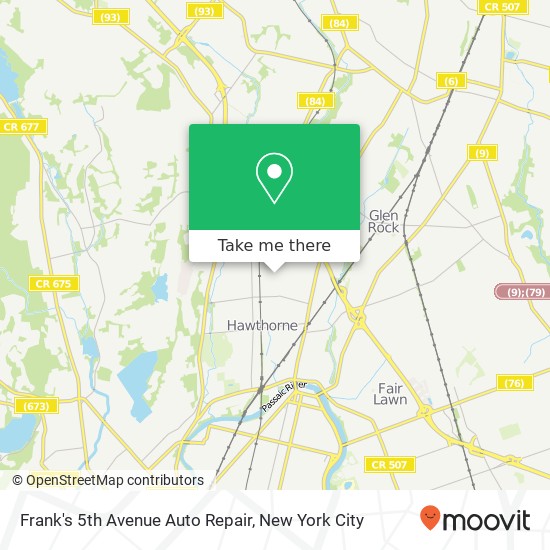 Mapa de Frank's 5th Avenue Auto Repair