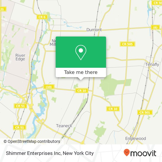 Shimmer Enterprises Inc map