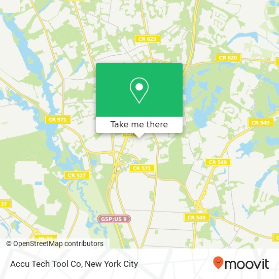 Accu Tech Tool Co map