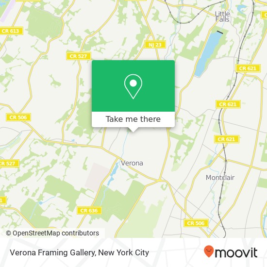 Verona Framing Gallery map